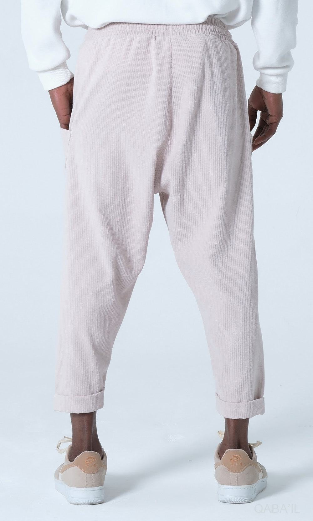 QL Sarouel Design Kadife in Beige